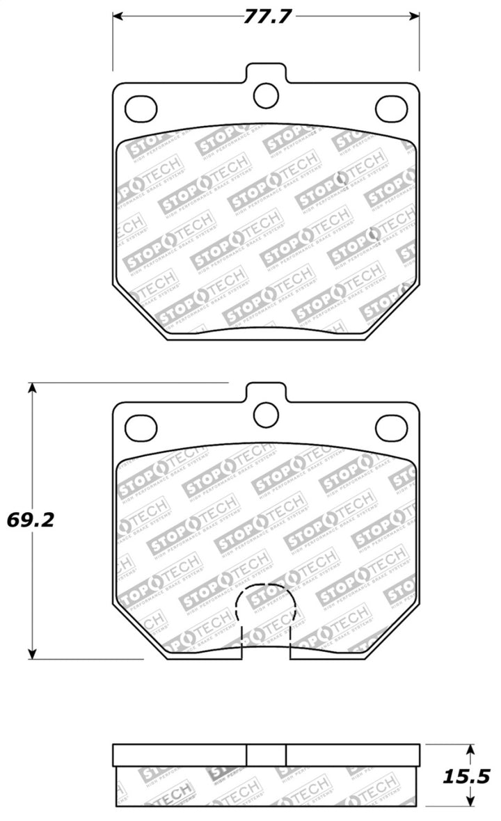 StopTech Street Touring Brake Pads.