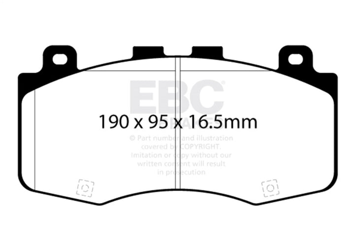 EBC 2018+ Jeep Grand Cherokee Trackhawk Yellowstuff Front Brake Pads.