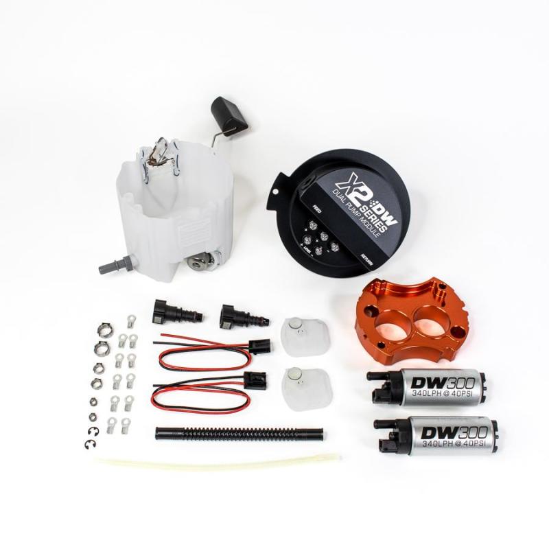 DeatschWerks 10-15 Chevy Camaro LS 3.7 V6/ SS LS3 X2 Series Fuel Pump Module w 2 DW300s.
