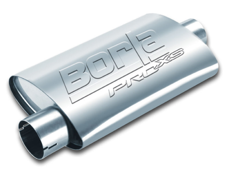 Borla Universal Center/Offset Oval 2.5in In/Out 14in x  4.25in x 1.88in PRO-XS Muffler.
