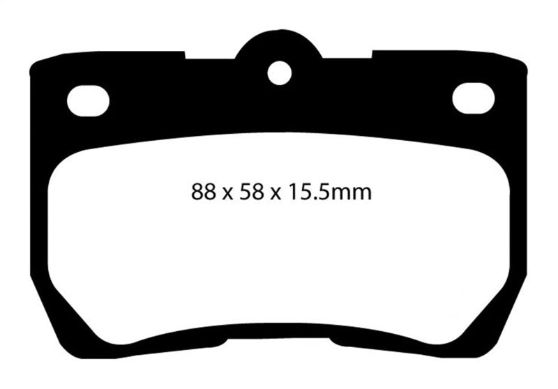 EBC 06-07 Lexus GS300 3.0 Redstuff Rear Brake Pads.