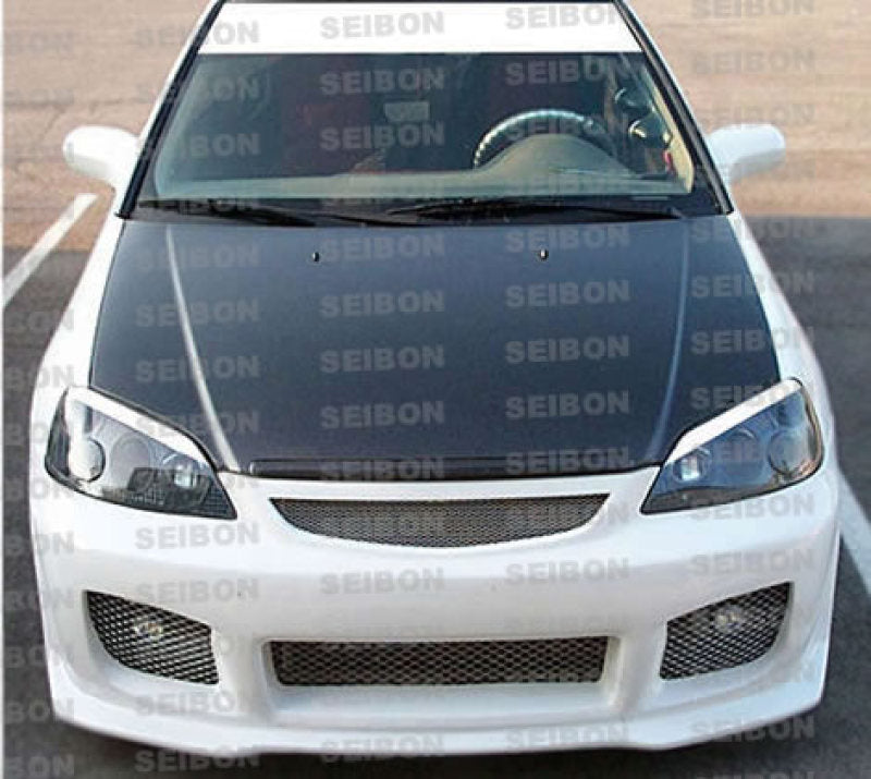 Seibon 01-03 Honda Civic OEM Carbon Fiber Hood.