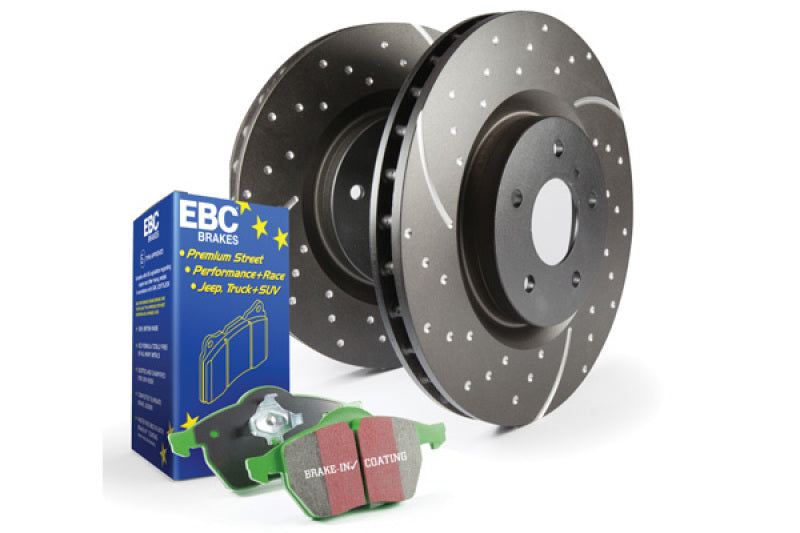 EBC S10 Kits Greenstuff Pads and GD Rotors.