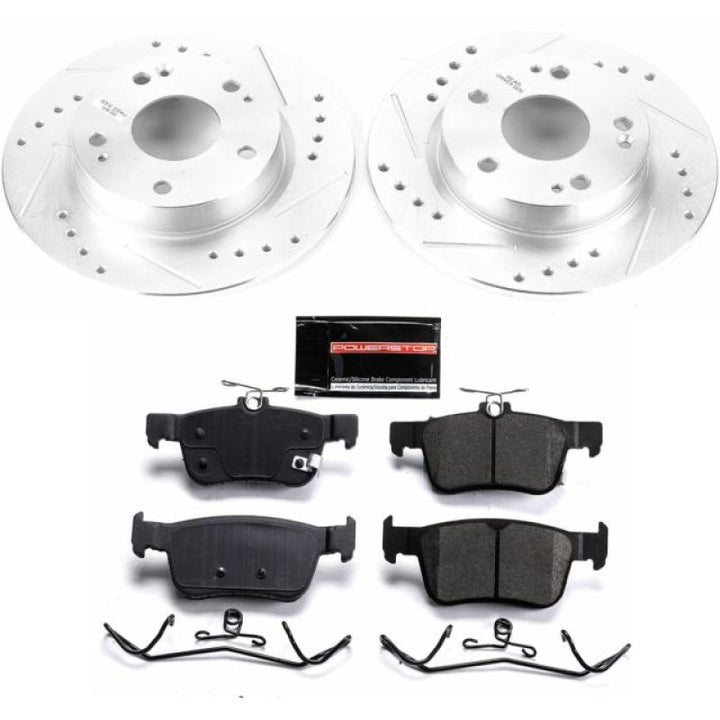 Power Stop 16-19 Honda Civic Rear Z23 Evolution Sport Brake Kit.