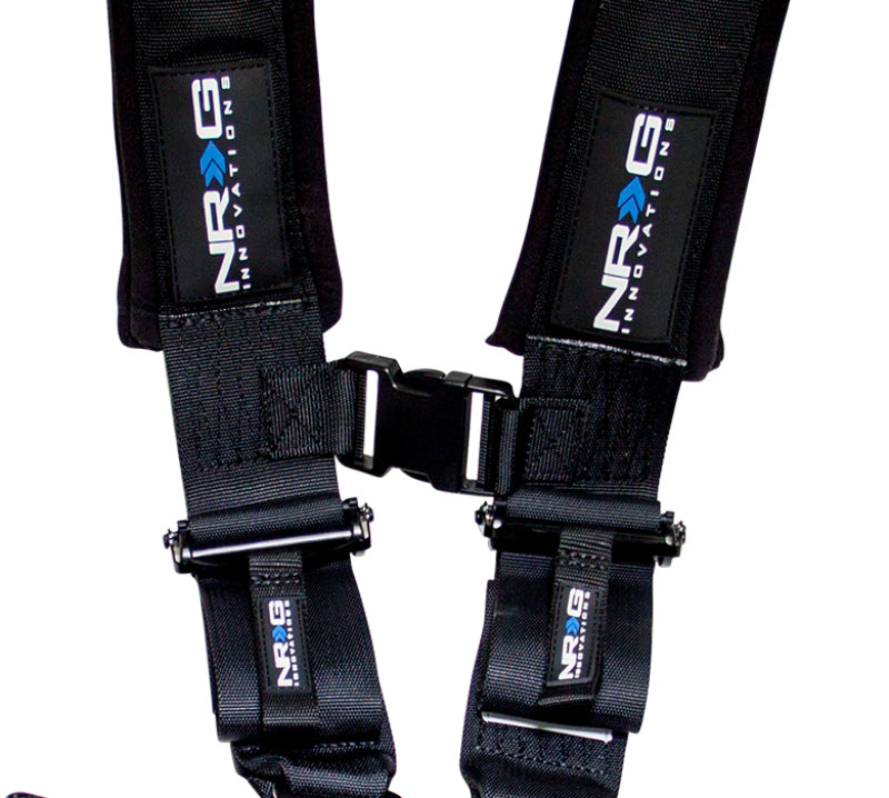 NRG SFI 16.1 5PT 3in. Seat Belt Harness / Latch Link - Black.