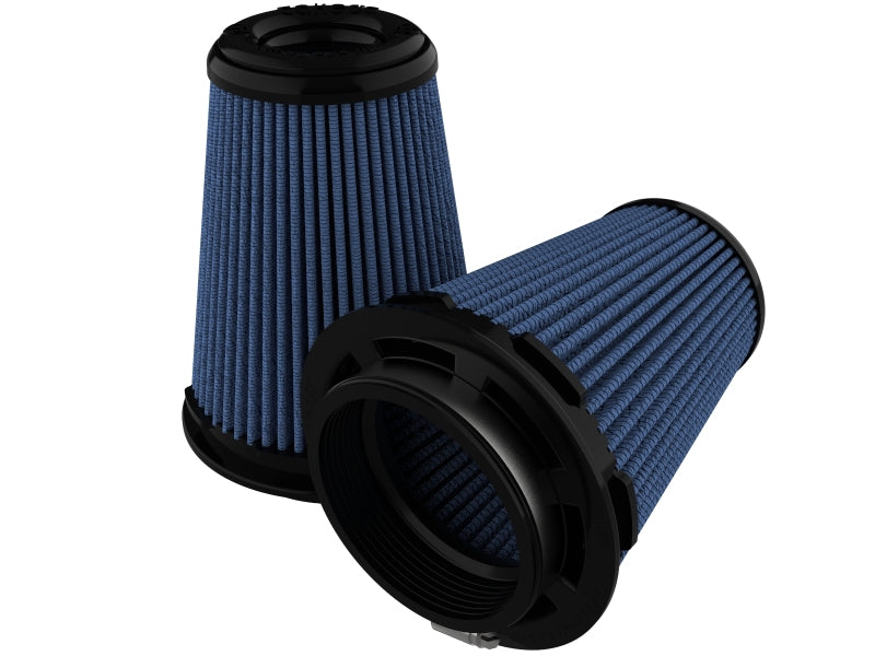 aFe Takeda Intake Replace Air Filter w/Pro 5R Media (Pair) 3.5in F / 5in B / 3.5in T (Inv) / 6in H.