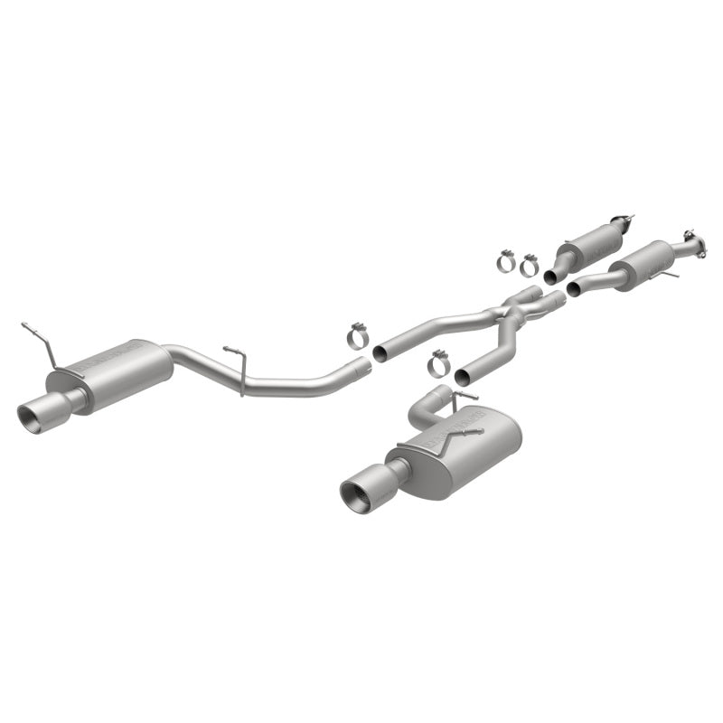 MagnaFlow 11-12 Dodge Durango V8 5.7L Dual Split Rear Exit Stainless Cat Back Performance Exhaust.