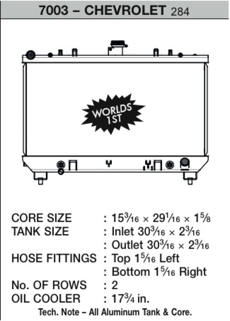 CSF 10-12 Chevrolet Camaro V8 Radiator.