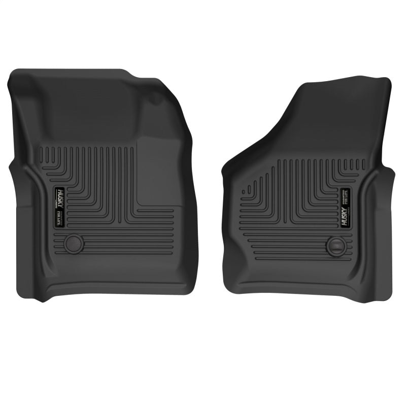 Husky Liners 99-07 Ford F-250 Super Duty Crew Cab X-act Contour Front Floor Liners (Black).