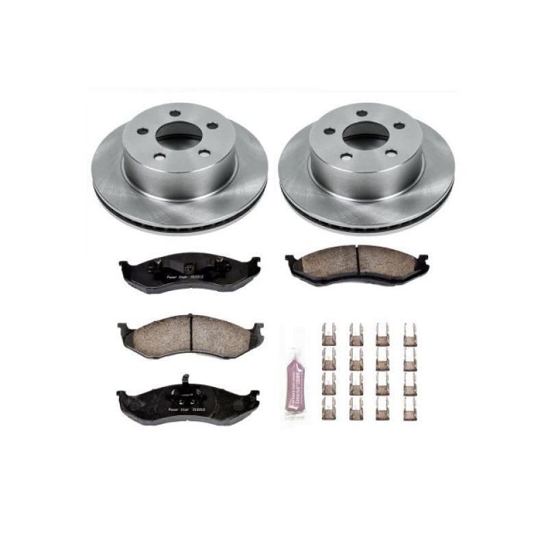 Power Stop 99-01 Jeep Cherokee Front Autospecialty Brake Kit.