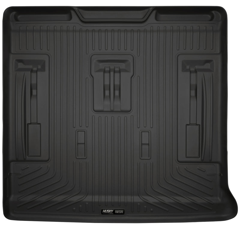 Husky Liners 07-13 GM Escalade/Suburban/Yukon WeatherBeater Black Rear Cargo Liners.