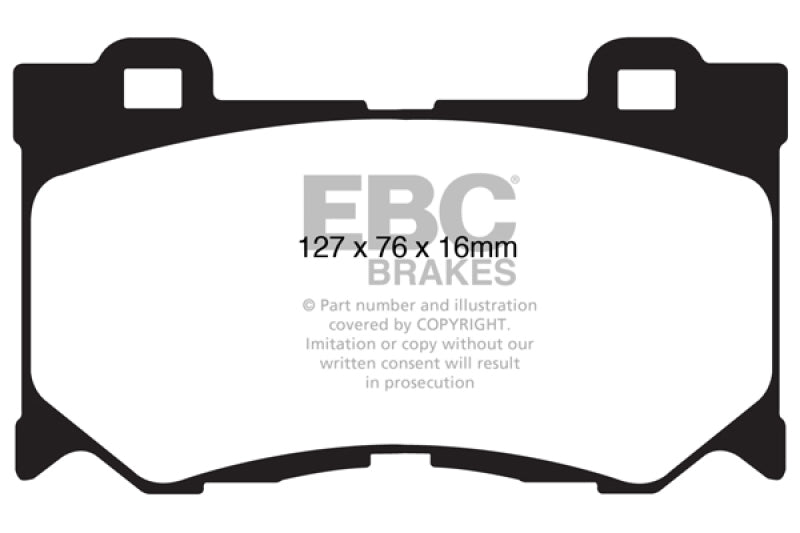 EBC 08-13 Infiniti FX50 5.0 Redstuff Front Brake Pads.