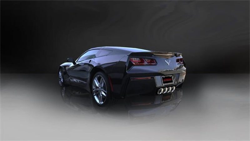 Corsa 2014 Corvette C7 Coupe 6.2L V8 AT/MT 2.75in Valve-Back Dual Rear Exit Polished Xtreme Exh.