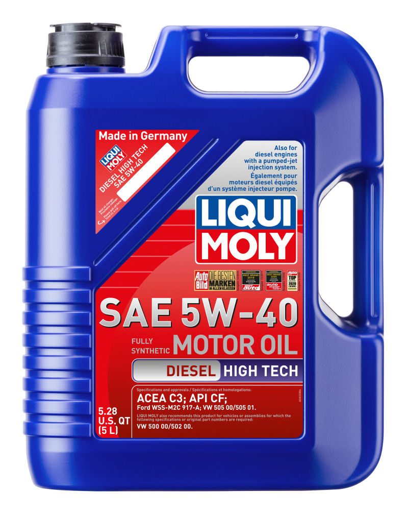 LIQUI MOLY 5L Diesel High Tech Motor Oil 5W40.