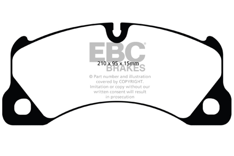 EBC 10+ Volkswagen Touareg 3.0 Supercharged Hybrid Redstuff Front Brake Pads.