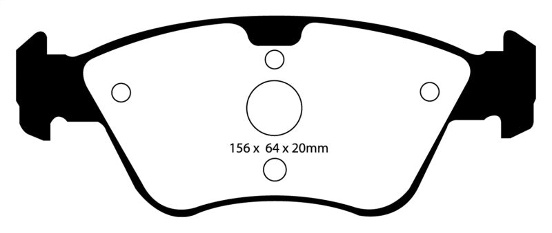 EBC 03-08 Chrysler Crossfire 3.2 Yellowstuff Front Brake Pads.