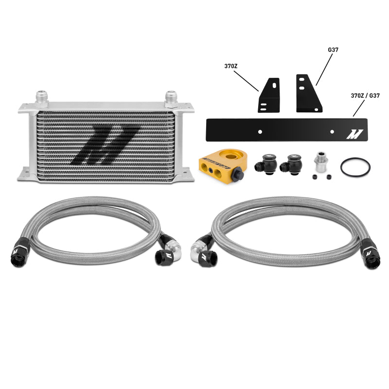 Mishimoto 09-12 Nissan 370Z / 08-12 Infiniti G37 (Coupe Only) Thermostatic Oil Cooler Kit.