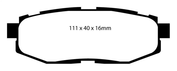 EBC 12+ Scion FR-S 2 Redstuff Rear Brake Pads.