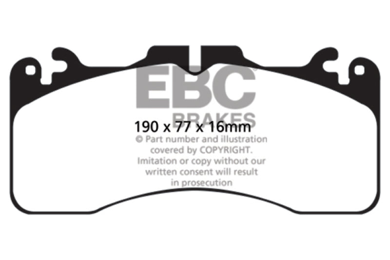 EBC 09+ Lexus LS460 4.6 Sport Redstuff Front Brake Pads.