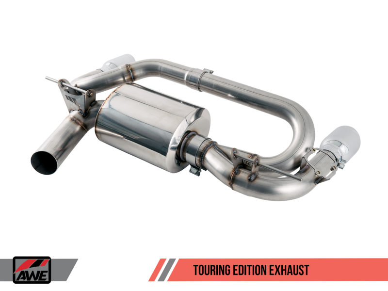 AWE Tuning BMW F22 M235i / M240i Touring Edition Axle-Back Exhaust - Diamond Black Tips (102mm).