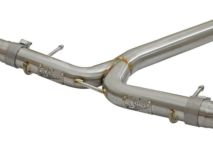 aFe POWER Takeda 16-17 Honda Civic I4-1.5L (t) 2.25-2.5in 304 SS CB Dual-Exit Exhaust Polish Tip.