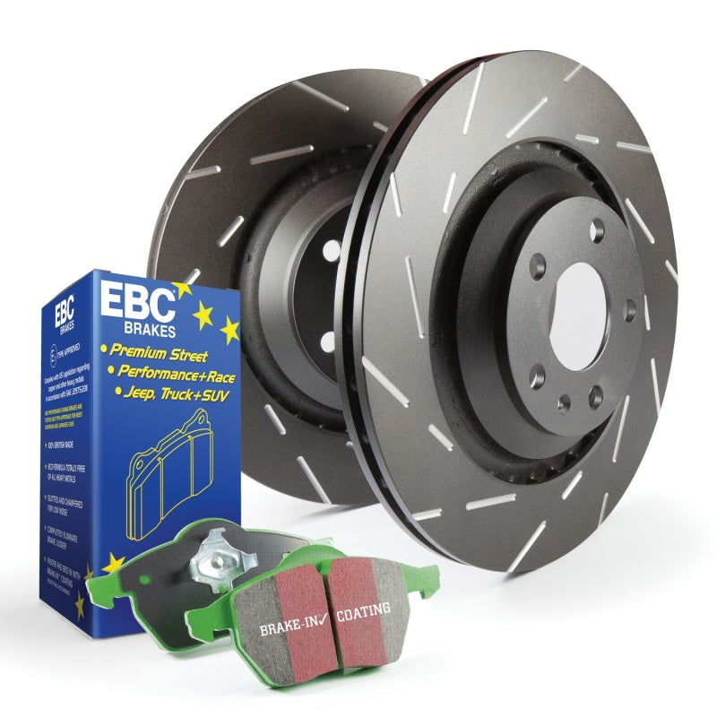 EBC S2 Kits Greenstuff Pads and USR Rotors.