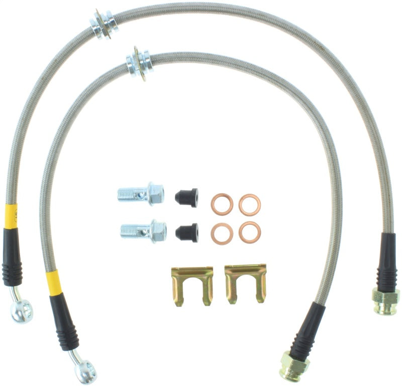 StopTech 02-07 WRX Stainless Steel Rear Brake Lines.