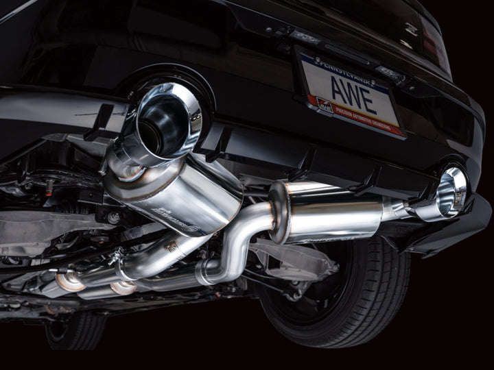 AWE 2023 Nissan Z RZ34 RWD Touring Edition Catback Exhaust System w/ Chrome Silver Tips.