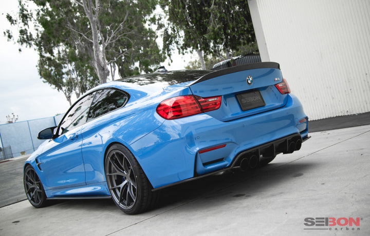 Seibon 15-18 BMW F82 M4 C-Style Carbon Fiber Rear Spoiler.