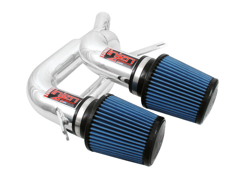 Injen 08-09 535i E60 3.0L L6 Twin intake & AMSOIL Filters Polished Short Ram Intake.