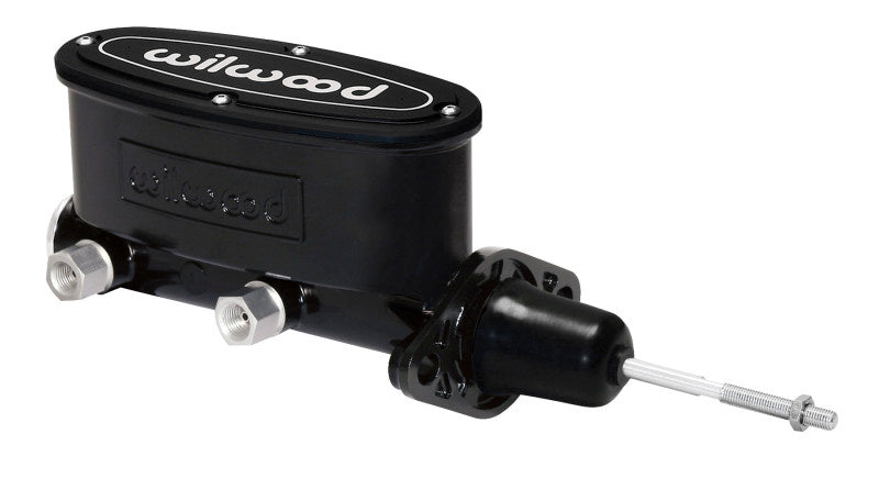 Wilwood High Volume Tandem Master Cylinder - 7/8in Bore Black-W/Pushrod.