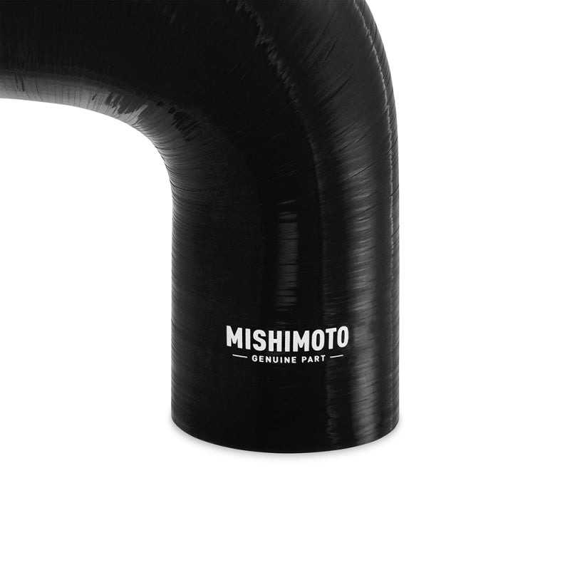 Mishimoto Silicone Reducer Coupler 90 Degree 3in to 3.5in - Black.