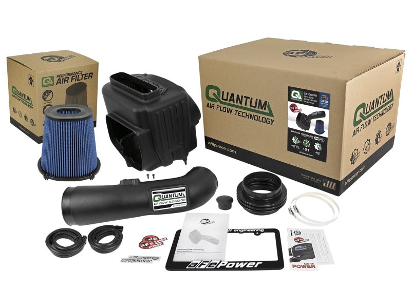 aFe Quantum Pro 5R Cold Air Intake System 17-18 GM/Chevy Duramax V6-6.6L L5P - Oiled.