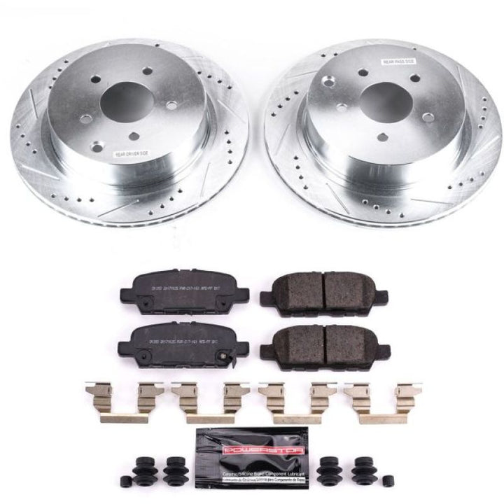 Power Stop 18-19 Infiniti Q50 Rear Z23 Evolution Sport Brake Kit.