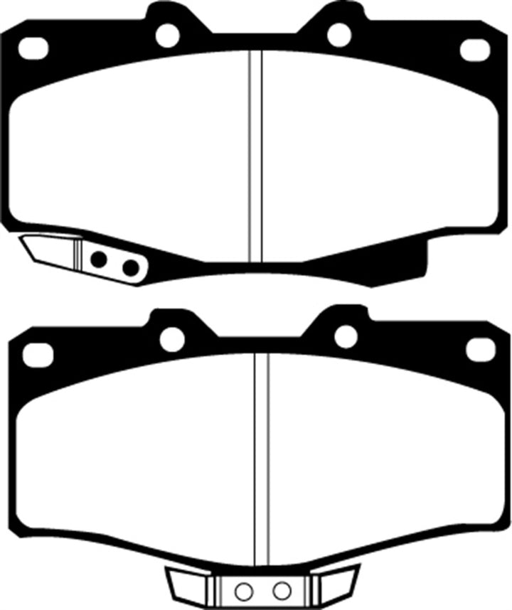 EBC 90-91 Toyota 4 Runner 2.4 Greenstuff Front Brake Pads.