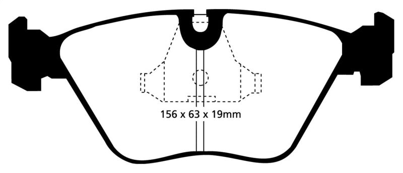 EBC 92-95 BMW M3 3.0 (E36) Redstuff Front Brake Pads.