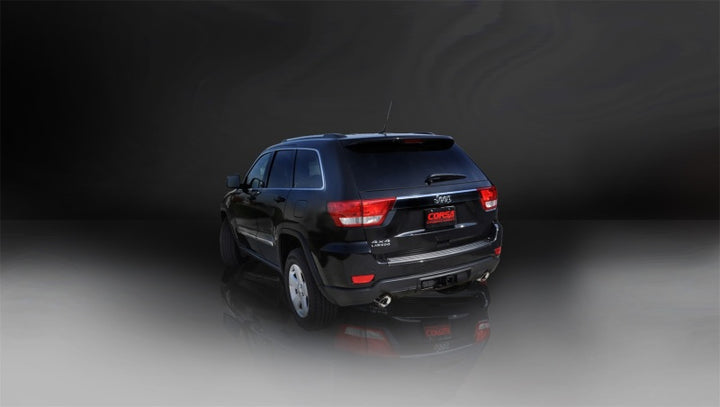 Corsa 15-16 Jeep Grand Cherokee Polished 2.5in Dual Rear Exit Cat-Back Exhaust.