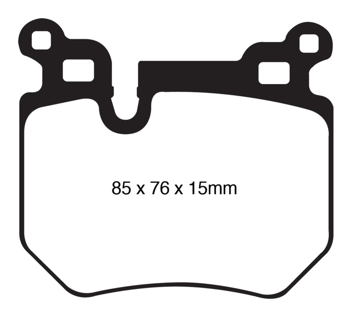 EBC 08-10 BMW 135 3.0 Twin Turbo Redstuff Rear Brake Pads.