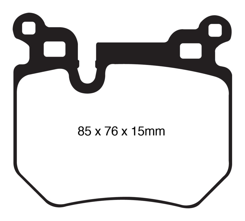 EBC 08-10 BMW 135 3.0 Twin Turbo Yellowstuff Rear Brake Pads.