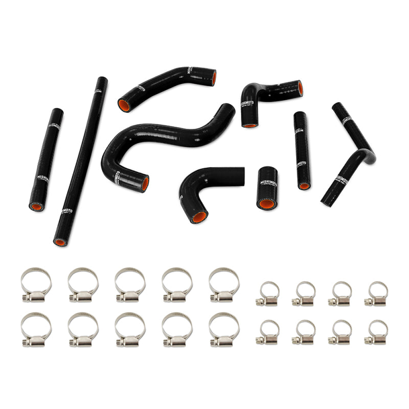 Mishimoto 96-02 Toyota 4Runner 3.4L (w/ Rear Heater) Silicone Heater Hose Kit - Black.