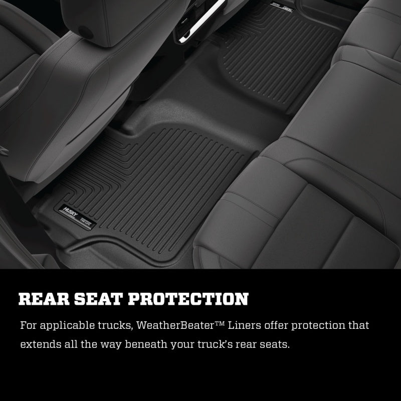 Husky Liners 21-23 Tahoe / Yukon w/ 2nd Row Bucket Seats Weatherbeater Series 3rd Seat Liner - Black.