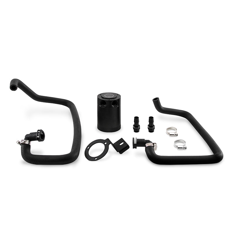 Mishimoto 2015+ Ford Mustang EcoBoost Baffled Oil Catch Can Kit - Black.