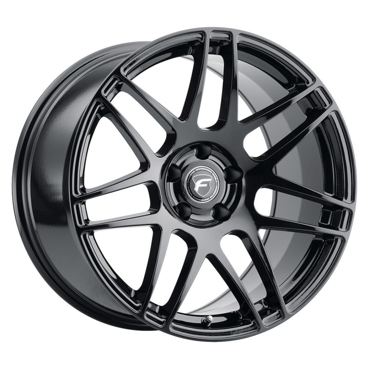 Forgestar F14 20x9.0 / 5x114.3 BP / ET35 / 6.4in BS Gloss Black Wheel.