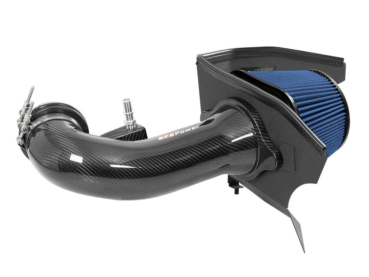 aFe 19-20 GM Trucks 5.3L/6.2L Track Series Carbon Fiber Cold Air Intake System With Pro 5R Filters.