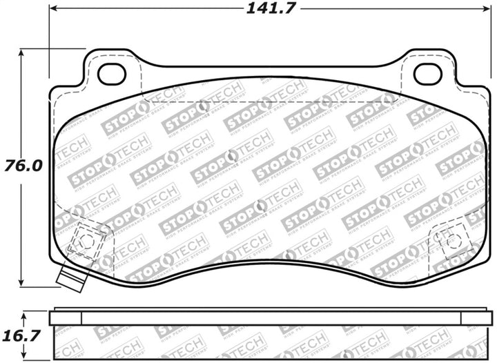 StopTech Performance 06-08 Dodge Magnum SRT-8 / 06-09 Charger SRT-8 / 09-10 Challenger SRT-8 / 06-1.