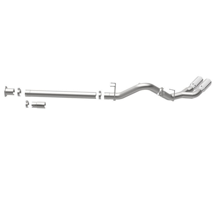 MagnaFlow 08-17 Ford F-250/F-350/F-450 4.6L/6.7 DPF-Back SS 4in Dual Single Passenger Side Rear Exit.