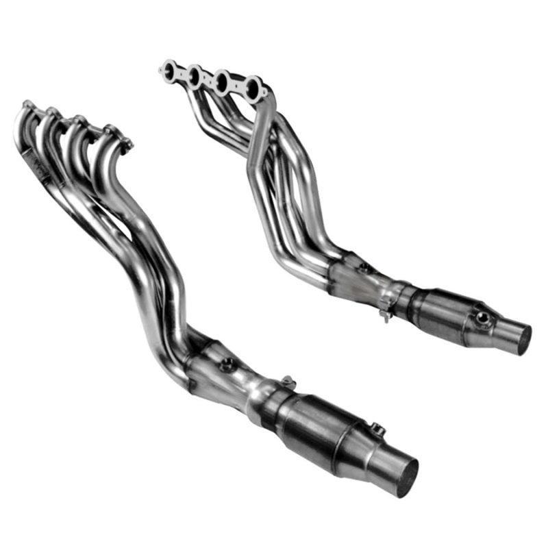 Kooks 10-14 Chevy Camaro SS LS3/L99/ 6.2L 1 7/8in x 3in SS LT Headers Inc 3in x 2 1/2in Green Catted.