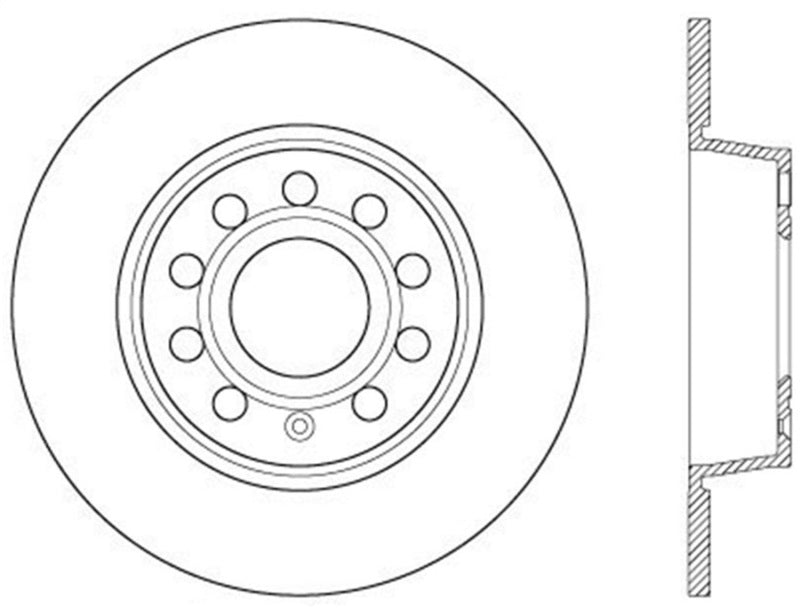 StopTech Slotted & Drilled Sport Brake Rotor.