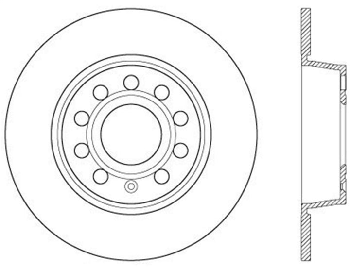 StopTech Slotted & Drilled Sport Brake Rotor.