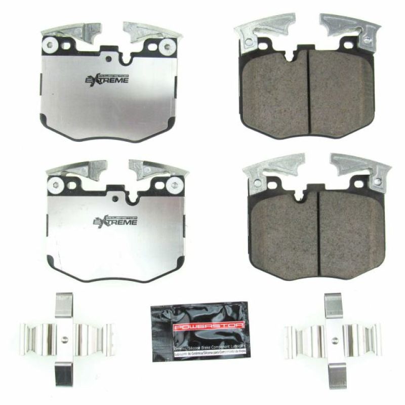 Power Stop 2019 BMW 330i Front Z26 Extreme Street Brake Pads w/Hardware.